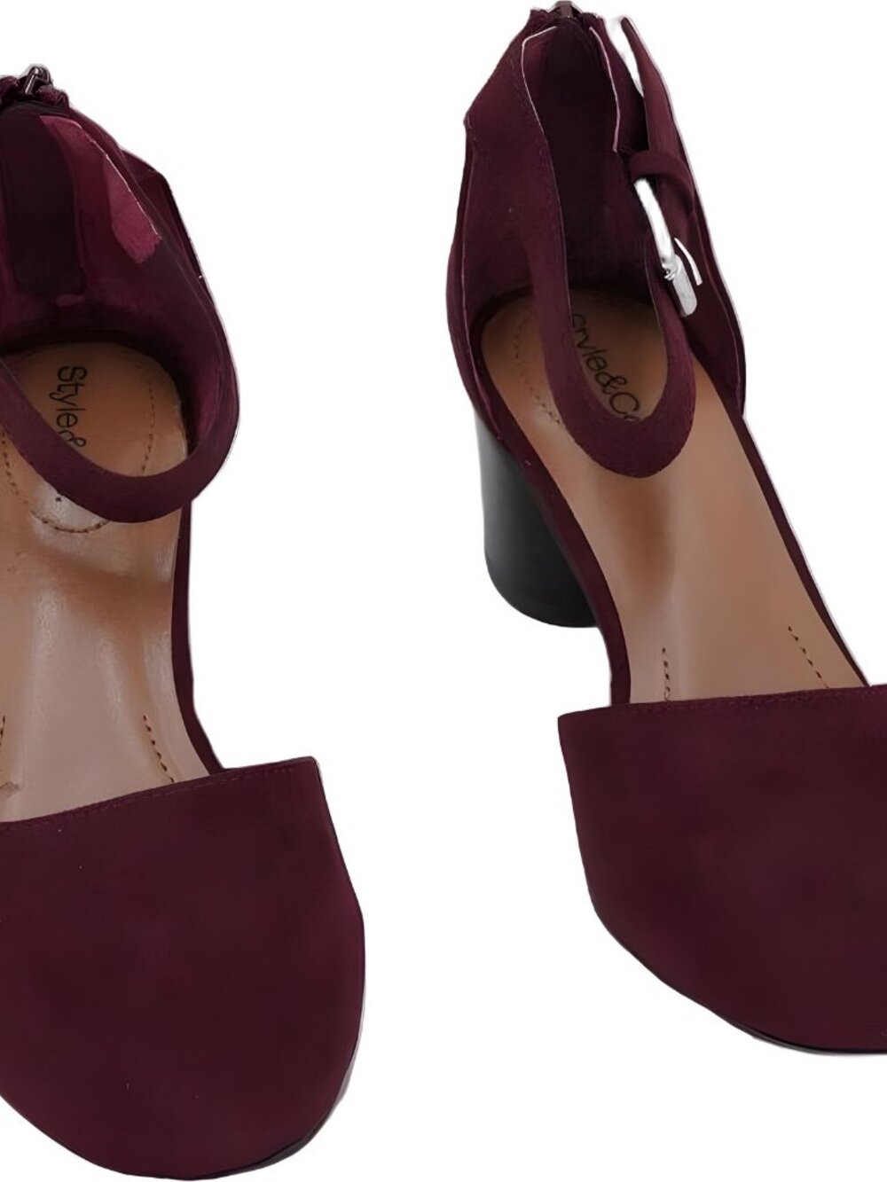 Style Co Alinaa Two-Piece Dress Shoes Berry Micro Women's 5M